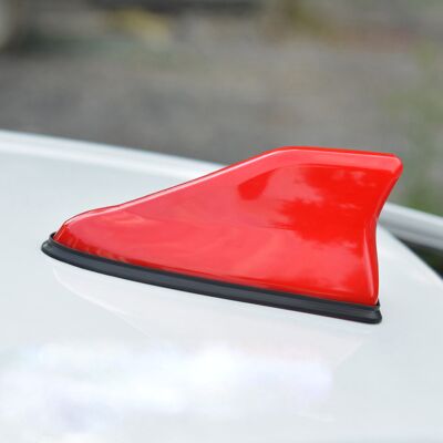 HEAT Rote Haifischflossenantenne Für Das Autodach, Auto-außenzubehör, Klavierlack-optik, Verbesserter Radioempfang, Ästhetisches Ersatzteil HEAT Rote Haifischflossenantenne Für Das Autodach, Auto-außenzubehör, Klavierlack-optik, Verbesserter Radioempfang, Ästhetisches Ersatzteil