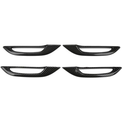 HEAT 4-teiliger Türgriffschutz, Frostsicher, Carbonfaser-optik, Kompatibel Mit Tesla Model 3 Y HEAT 4-teiliger Türgriffschutz, Frostsicher, Carbonfaser-optik, Kompatibel Mit Tesla Model 3 Y