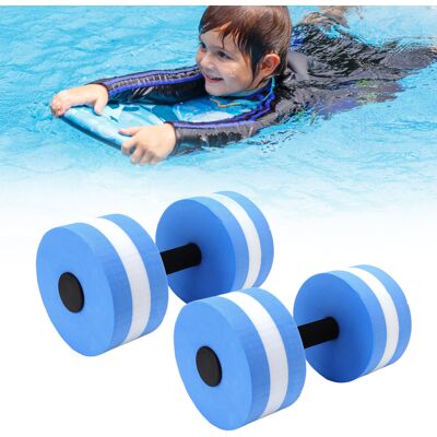 JUTE Set Mit 2 Schwimmenden Eva-schaumstoff-hanteln Für Yoga Und Fitness (männer, Frauen Und Kinder) – Blau JUTE Set Mit 2 Schwimmenden Eva-schaumstoff-hanteln Für Yoga Und Fitness (männer, Frauen Und Kinder) – Blau