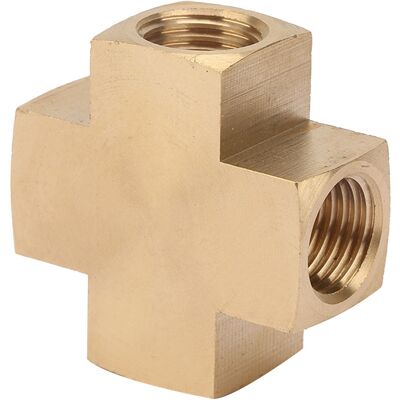 JUTE Fnpt 1/4" Vierfachverschraubung Mit Gleichem Durchmesser, Amerikanischer Standard JUTE Fnpt 1/4" Vierfachverschraubung Mit Gleichem Durchmesser, Amerikanischer Standard