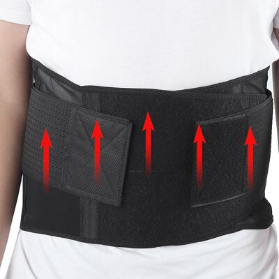 HEAT Elastischer, Atmungsaktiver Rückenstützgürtel Zum Schutz Des Körpers Beim Sport, Fitness Und Training (l) HEAT Elastischer, Atmungsaktiver Rückenstützgürtel Zum Schutz Des Körpers Beim Sport, Fitness Und Training (l)
