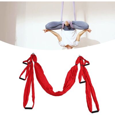 JUTE Indoor-hängematte Für Aerial Yoga, Yogaschaukel, Fitness-hängematte, Outdoor-fallschirmstoff, Anti-schwerkraft, Rot. JUTE Indoor-hängematte Für Aerial Yoga, Yogaschaukel, Fitness-hängematte, Outdoor-fallschirmstoff, Anti-schwerkraft, Rot.