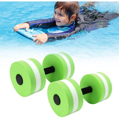 JUTE Set Mit 2 Schwimmenden Eva-schaumstoff-hanteln Für Yoga Und Fitness (männer, Frauen Und Kinder) – Grün JUTE Set Mit 2 Schwimmenden Eva-schaumstoff-hanteln Für Yoga Und Fitness (männer, Frauen Und Kinder) – Grün