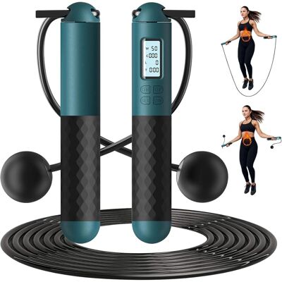 OEM Springseil Sport Springseil Mit Kalorienzähler Verstellbares Kabelloses Springseil Rutschfester Schaumstoffgriff Für Fitness Boxen/gymnastik Wasserinfuser OEM Springseil Sport Springseil Mit Kalorienzähler Verstellbares Kabelloses Springseil Rutschfester Schaumstoffgriff Für Fitness Boxen/gymnastik Wasserinfuser