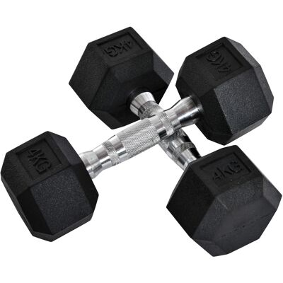 OEM Hexagon Hanteln, 2er Set Hanteln Mit Gerändeltem Griff, Kurzhantelset Aus Gusseisen, 2 X 4 Kg, Kurzhanteln Für Männer Frauen, Zuhause, Fitnessstudio, Krafttraining OEM Hexagon Hanteln, 2er Set Hanteln Mit Gerändeltem Griff, Kurzhantelset Aus Gusseisen, 2 X 4 Kg, Kurzhanteln Für Männer Frauen, Zuhause, Fitnessstudio, Krafttraining