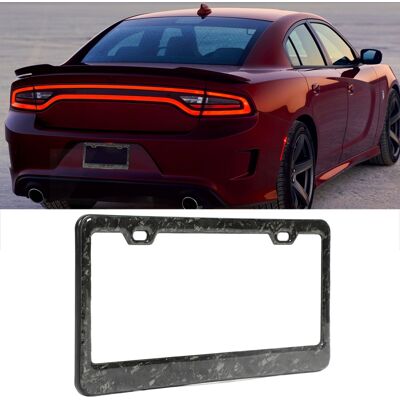 JUTE Kennzeichenhalter Aus Geschmiedeter Kohlefaser, Entspricht Us-standards, Für Dodge Challenger Charger JUTE Kennzeichenhalter Aus Geschmiedeter Kohlefaser, Entspricht Us-standards, Für Dodge Challenger Charger