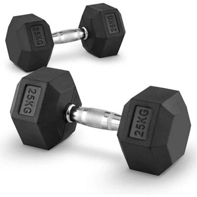 Trade Shop Traesio - Trade Shop - Paar Vinyl-hanteln, Je 25 Kg, Hanteln, Gewichte, Fitnessstudio, Fitness, Sport - Trade Shop Traesio - Trade Shop - Paar Vinyl-hanteln, Je 25 Kg, Hanteln, Gewichte, Fitnessstudio, Fitness, Sport -