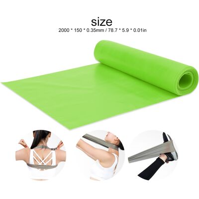 HEAT Sangle Élastique Extensible De 2 M Pour Le Yoga, Bande De Résistance, Accessoire De Fitness Et D'Entraînement (vert) HEAT Sangle Élastique Extensible De 2 M Pour Le Yoga, Bande De Résistance, Accessoire De Fitness Et D'Entraînement (vert)