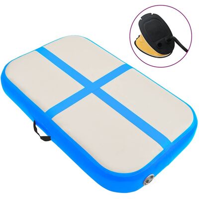 vidaXL Aufblasbare Gymnastikmatte mit Pumpe - 60x100x20 cm, Blau vidaXL Aufblasbare Gymnastikmatte mit Pumpe - 60x100x20 cm, Blau