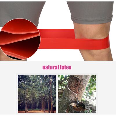 HEAT Ensemble De 4 Bandes Élastiques De Résistance Pour Le Fitness Et Le Yoga, Idéales Pour L'Entraînement De Force Et De Fitness. HEAT Ensemble De 4 Bandes Élastiques De Résistance Pour Le Fitness Et Le Yoga, Idéales Pour L'Entraînement De Force Et De Fitness.
