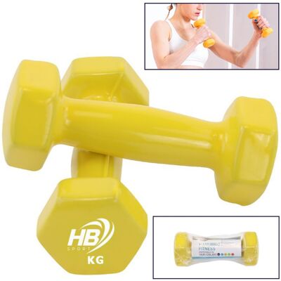 Trade Shop Traesio - Trade Shop - Einzelhantel Vinyl Gewichte Trainingsübungen Home Gym Workout Fit - -anhang -gelb Trade Shop Traesio - Trade Shop - Einzelhantel Vinyl Gewichte Trainingsübungen Home Gym Workout Fit - -anhang -gelb
