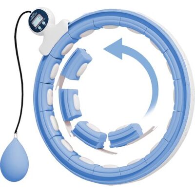ENLENK Hula-hoop-reifen Mit Massage-noppen, Verstellbar Von 76 Bis 113 Cm Taillenumfang, 16 Abnehmbare Segmente, Hellblau ENLENK Hula-hoop-reifen Mit Massage-noppen, Verstellbar Von 76 Bis 113 Cm Taillenumfang, 16 Abnehmbare Segmente, Hellblau