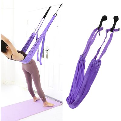 JUTE Aerial-yoga-gurt Für Hüftöffnung, Spagat, Dehnung, Training, Elastischer Gürtel (lila) JUTE Aerial-yoga-gurt Für Hüftöffnung, Spagat, Dehnung, Training, Elastischer Gürtel (lila)