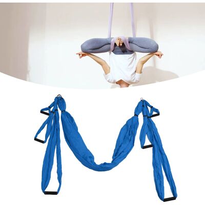 JUTE Indoor-hängematte Für Aerial Yoga, Yogaschaukel, Fitness-hängematte, Outdoor-fallschirmstoff, Tiefblaue Anti-schwerkraft JUTE Indoor-hängematte Für Aerial Yoga, Yogaschaukel, Fitness-hängematte, Outdoor-fallschirmstoff, Tiefblaue Anti-schwerkraft