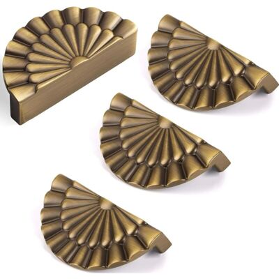 OEM Set Aus 4 Schrankgriffen, 64 Mm Lochabstand, Geschwungene Griffe (antikmessing) OEM Set Aus 4 Schrankgriffen, 64 Mm Lochabstand, Geschwungene Griffe (antikmessing)