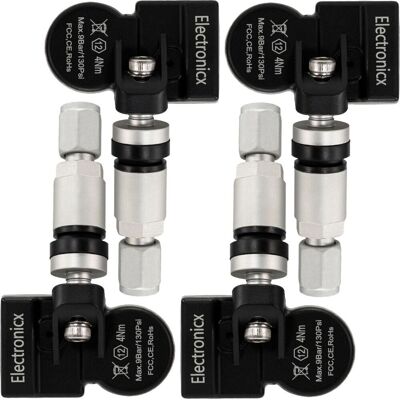 ELECTRONICX 4x Rdks Sensoren Metall Silber - Ssangyong/kg Mobility Korando 2013-2019 - Reifendrucksensor Tpms Set ELECTRONICX 4x Rdks Sensoren Metall Silber - Ssangyong/kg Mobility Korando 2013-2019 - Reifendrucksensor Tpms Set