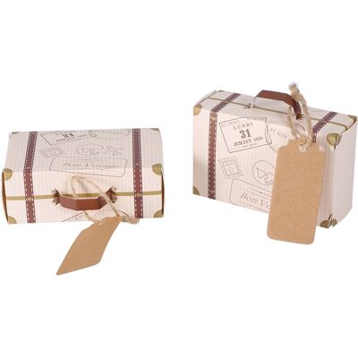 HEAT 50 Originelle Und Elegante Mini-koffer-geschenkboxen Aus Karton Für Süßigkeiten, Hochzeiten, Geburtstage Und Partys – Praktisches 50er-pack HEAT 50 Originelle Und Elegante Mini-koffer-geschenkboxen Aus Karton Für Süßigkeiten, Hochzeiten, Geburtstage Und Partys – Praktisches 50er-pack