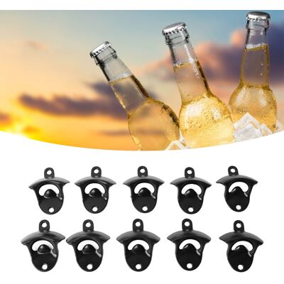 JUTE Packung Mit 10 Schwarzen Opp-bierflaschenöffnern JUTE Packung Mit 10 Schwarzen Opp-bierflaschenöffnern