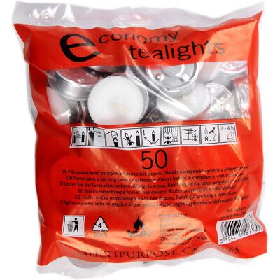 OEM Duftneutrale Teelichter, Weiß, 50er-packung OEM Duftneutrale Teelichter, Weiß, 50er-packung