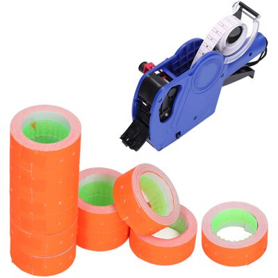 JUTE Mx5500 Preisschildpapier (3 Rollen Pro Packung, 15.000 Blatt Pro Packung), Einreihiges Supermarkt-preisschildpapier 2112mm, Rot. JUTE Mx5500 Preisschildpapier (3 Rollen Pro Packung, 15.000 Blatt Pro Packung), Einreihiges Supermarkt-preisschildpapier 2112mm, Rot.