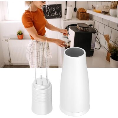 JUTE Flacher Kaffeepulver-/schwammspender (silber) JUTE Flacher Kaffeepulver-/schwammspender (silber)