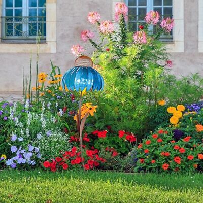 HEAT Vogelfutterhaus Aus Eisen Für Den Garten, Blumenständer, Dekorative Metallstange, Außendekoration, Gartenpfosten, Vogelfutterhaus Mit Stiel, Gartenkunst. HEAT Vogelfutterhaus Aus Eisen Für Den Garten, Blumenständer, Dekorative Metallstange, Außendekoration, Gartenpfosten, Vogelfutterhaus Mit Stiel, Gartenkunst.