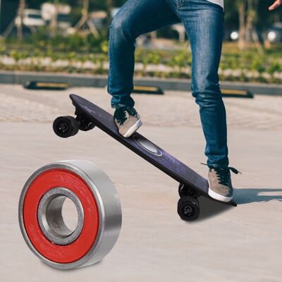 HEAT 8-teiliges Skateboard-scooter-kugellager-set Mit 608 Kugellagern (rot 7) HEAT 8-teiliges Skateboard-scooter-kugellager-set Mit 608 Kugellagern (rot 7)