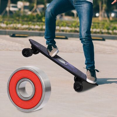 HEAT 8-teiliges Skateboard-scooter-kugellager-set Mit 608 Kugellagern (rot 9) HEAT 8-teiliges Skateboard-scooter-kugellager-set Mit 608 Kugellagern (rot 9)