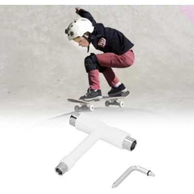 JUTE Weißes, Professionelles Multifunktions-t-tool Für Skateboards JUTE Weißes, Professionelles Multifunktions-t-tool Für Skateboards