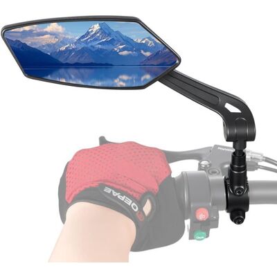 OEM Linker Fahrradspiegel, E-scooter-spiegel, Universeller, Hoher, Um 360° Verstellbarer Hd-e-bike-spiegel OEM Linker Fahrradspiegel, E-scooter-spiegel, Universeller, Hoher, Um 360° Verstellbarer Hd-e-bike-spiegel