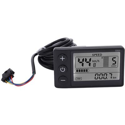 OEM Elektrischer Fahrradcomputer Mit Geschwindigkeitsanzeige – 24v, 36v, 48v Elektroroller-bedienfeld Mit Lcd-display Und Sm-stecker OEM Elektrischer Fahrradcomputer Mit Geschwindigkeitsanzeige – 24v, 36v, 48v Elektroroller-bedienfeld Mit Lcd-display Und Sm-stecker