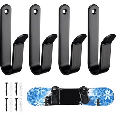 OEM Wandmontierter Skateboard-ständer, Skiständer, Wandmontierter Snowboard-präsentationsständer, Skihaken Für Das Auto, Für Boards Wie Skateboards, Longboards, Wakeboards Und Inlineskates, 2 Paar OEM Wandmontierter Skateboard-ständer, Skiständer, Wandmontierter Snowboard-präsentationsständer, Skihaken Für Das Auto, Für Boards Wie Skateboards, Longboards, Wakeboards Und Inlineskates, 2 Paar