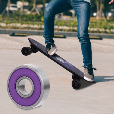 HEAT 8-teiliges Skateboard-scooter-kugellager-set Mit 608 Kugellagern (lila 7) HEAT 8-teiliges Skateboard-scooter-kugellager-set Mit 608 Kugellagern (lila 7)