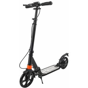 Senderpick - Erwachsene Teens Kick Scooter Foldable mit Hinterrad & Handbremse Freestyle Kickroller Cityroller Kinderroller Schwarz