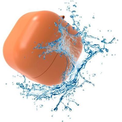 AUCO Set Mit 6 Orangefarbenen Silikon-wasserbällen Für Wasserspiele, Schwimmen Und Wasserschlachten, Schnelles Befüllen Durch Magnetische Haftung Für Kinder AUCO Set Mit 6 Orangefarbenen Silikon-wasserbällen Für Wasserspiele, Schwimmen Und Wasserschlachten, Schnelles Befüllen Durch Magnetische Haftung Für Kinder