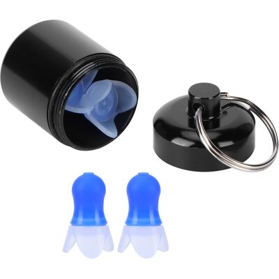 HEAT Wasserdichte Ohrstöpsel Mit Filter, Geräuschdämpfer, Wiederverwendbar, Gehörschutz Zum Schwimmen, Fliegen, Blau. HEAT Wasserdichte Ohrstöpsel Mit Filter, Geräuschdämpfer, Wiederverwendbar, Gehörschutz Zum Schwimmen, Fliegen, Blau.
