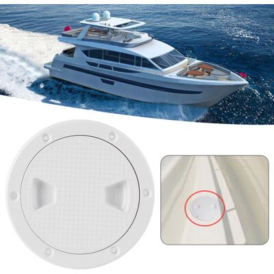 HEAT Abgerundete Abs-deckabdeckung Mit Inspektionsluke Für Yachten, Wohnmobile Und Boote (4 Zoll) HEAT Abgerundete Abs-deckabdeckung Mit Inspektionsluke Für Yachten, Wohnmobile Und Boote (4 Zoll)