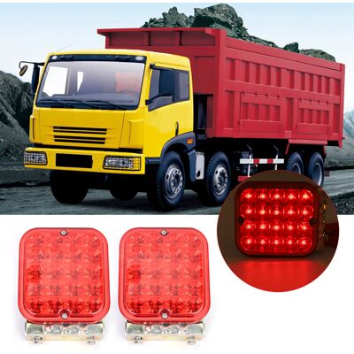 HEAT Stück Rote Blinker, Rücklichter, Lenkbrems- Und Nebelscheinwerfer Mit Je 20 Leds Für Anhänger, Wohnmobile Und Boote HEAT Stück Rote Blinker, Rücklichter, Lenkbrems- Und Nebelscheinwerfer Mit Je 20 Leds Für Anhänger, Wohnmobile Und Boote