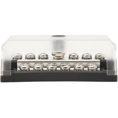 HEAT 100a 32v 12-poliger Stromverteilerblock Mit Abdeckung Für 32v Dc-lkw, Wohnmobile Und Boote HEAT 100a 32v 12-poliger Stromverteilerblock Mit Abdeckung Für 32v Dc-lkw, Wohnmobile Und Boote