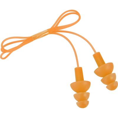 HEAT Wasserdichte, Weiche Silikon-ohrstöpsel Mit Kabel Zur Geräuschdämpfung Beim Schwimmen (orange) HEAT Wasserdichte, Weiche Silikon-ohrstöpsel Mit Kabel Zur Geräuschdämpfung Beim Schwimmen (orange)