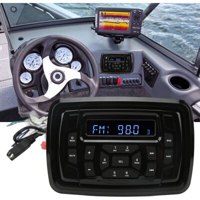 JUTE Bluetooth-mp3-player, 12v Dc, Für Boote Und Nautische Ausrüstung, Geeignet Für Yachten, Wohnmobile, Baumaschinen, Schiffe Usw. JUTE Bluetooth-mp3-player, 12v Dc, Für Boote Und Nautische Ausrüstung, Geeignet Für Yachten, Wohnmobile, Baumaschinen, Schiffe Usw.