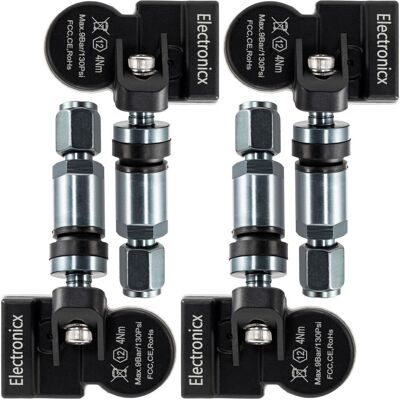 ELECTRONICX 4x Rdks Sensoren Metall Gunmetal - Byd Dolphin Mini/dolphin Surf 2026-2026 - Reifendrucksensor Tpms Set ELECTRONICX 4x Rdks Sensoren Metall Gunmetal - Byd Dolphin Mini/dolphin Surf 2026-2026 - Reifendrucksensor Tpms Set
