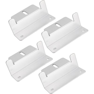 HEAT Set Mit 4 Z-förmigen Solarmontagehalterungen Aus Hochfestem Aluminium Für Photovoltaikmodule, Wohnwagen, Boote, Wohnmobile, Yachten, Schiffe. HEAT Set Mit 4 Z-förmigen Solarmontagehalterungen Aus Hochfestem Aluminium Für Photovoltaikmodule, Wohnwagen, Boote, Wohnmobile, Yachten, Schiffe.
