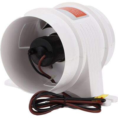 HEAT Weißer, Wasserdichter Inline-gebläse Für Belüftungsschläuche Mit 4 Zoll Durchmesser, Ideal Für Boote, Wohnmobile Und Yachten HEAT Weißer, Wasserdichter Inline-gebläse Für Belüftungsschläuche Mit 4 Zoll Durchmesser, Ideal Für Boote, Wohnmobile Und Yachten