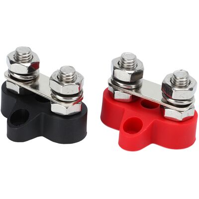 HEAT 2-poliger Elektrischer Verteilerblock, Hochleistungs-sammelschiene Für Autos, Wohnmobile, Quads, Boote, M8 (5/16 Zoll) Anschluss. HEAT 2-poliger Elektrischer Verteilerblock, Hochleistungs-sammelschiene Für Autos, Wohnmobile, Quads, Boote, M8 (5/16 Zoll) Anschluss.