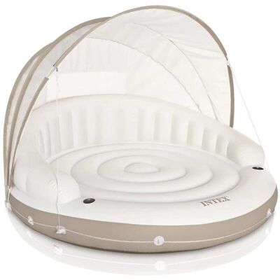 Intex Weiß Canopy Island Schwimmliege - Pool Float Intex Weiß Canopy Island Schwimmliege - Pool Float