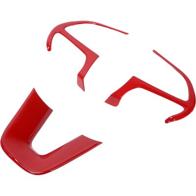 HEAT 3-teilige Lenkradverkleidung Für Dodge Challenger, Charger Und Durango (2015–2019), Rot HEAT 3-teilige Lenkradverkleidung Für Dodge Challenger, Charger Und Durango (2015–2019), Rot