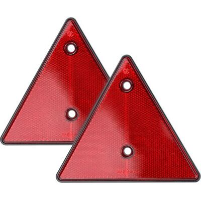 OEM 2-teilige Rote Dreiecksreflektoren – Feste, Anschraubbare Signalreflektordreiecke Für Anhänger, Wohnwagen, Lkw, Traktor, Fahrzeug OEM 2-teilige Rote Dreiecksreflektoren – Feste, Anschraubbare Signalreflektordreiecke Für Anhänger, Wohnwagen, Lkw, Traktor, Fahrzeug