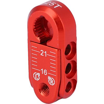 HEAT Verstellbarer Servo-lenkarm Aus Aluminiumlegierung Mit 25 Zähnen Für 1/10 Rc-car-modelle (rot N10306r) HEAT Verstellbarer Servo-lenkarm Aus Aluminiumlegierung Mit 25 Zähnen Für 1/10 Rc-car-modelle (rot N10306r)
