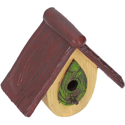HEAT Vogelhaus Gartenbaumdekoration Kolibri Haus Aus Kunstharz Kunsthandwerk Anhänger Gelb HEAT Vogelhaus Gartenbaumdekoration Kolibri Haus Aus Kunstharz Kunsthandwerk Anhänger Gelb